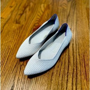 Rothy’s Salt Honeycomb Pointed Toe Off White Flats 9